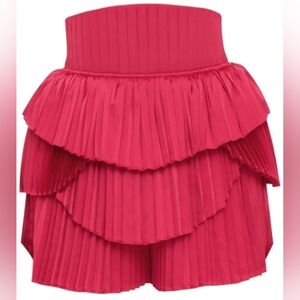 Andrea Iyamah Hibi Shorts, Ruby color, size XXL/14